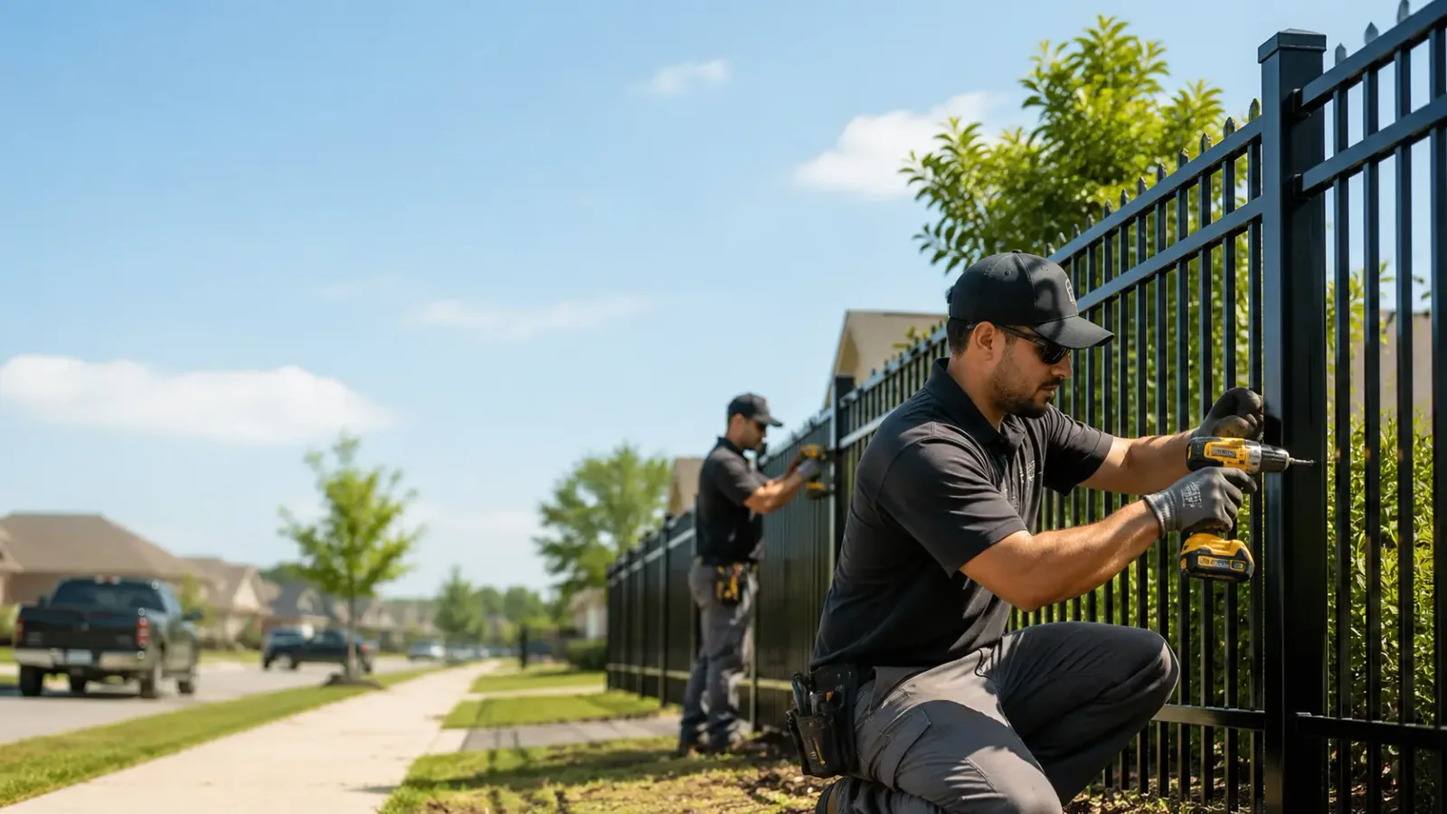 Metal Fence Installation in Harrisonburg, LA